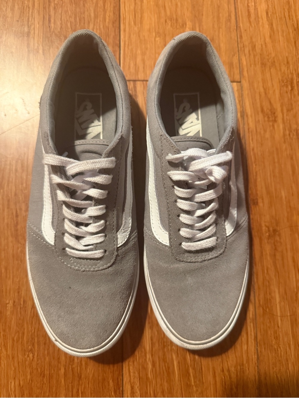 Vans Old Skool Suede Sneakers - Gray & White